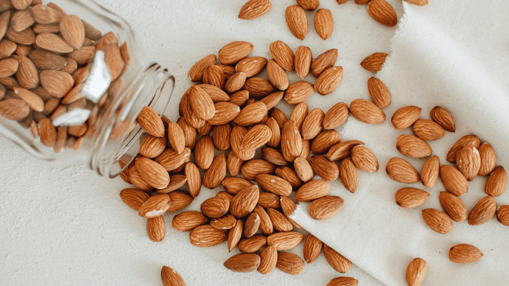 Almonds, representing an example of a food a nutritionist for menopause may have you try.